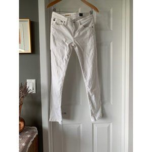 AG The Stevie slim winter white denim jeans 1101
